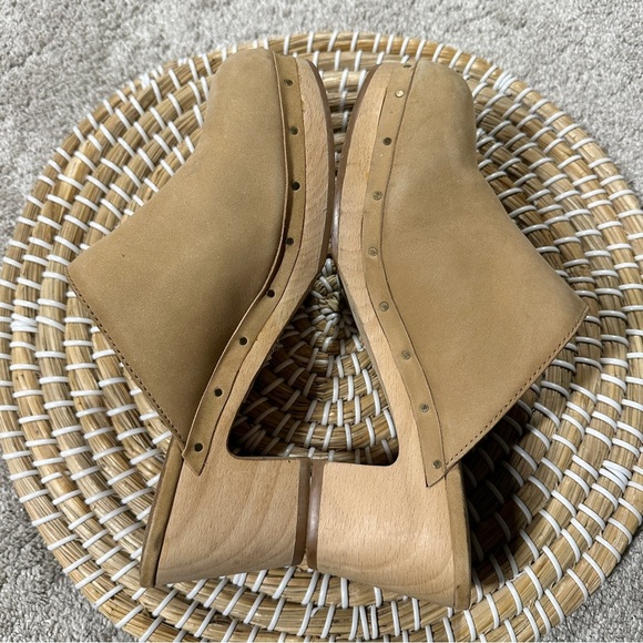 Madewell Women’s The Ayanna Clogs Mules Nubuck Leather Boho in Acorn Size 7 - Picture 7 of 16